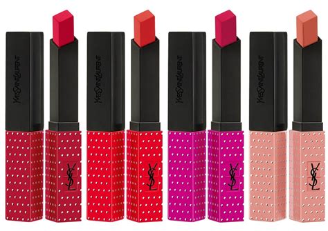 ysl rouge pur couture the slim studs collection swatches|ysl rouge pur couture commercial.